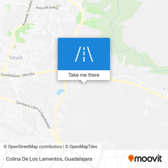 Colina De Los Lamentos map
