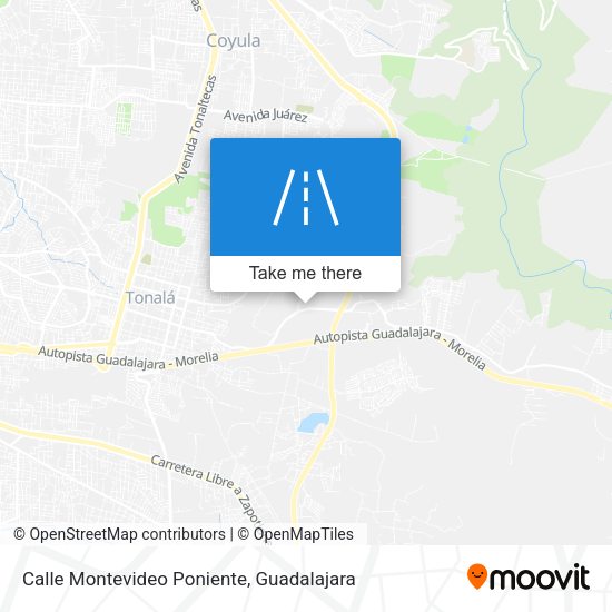Mapa de Calle Montevideo Poniente