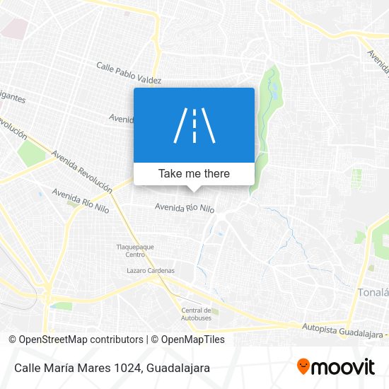 Calle María Mares 1024 map