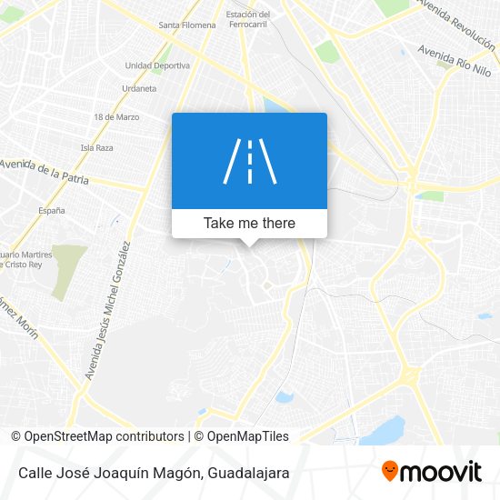 Mapa de Calle José Joaquín Magón