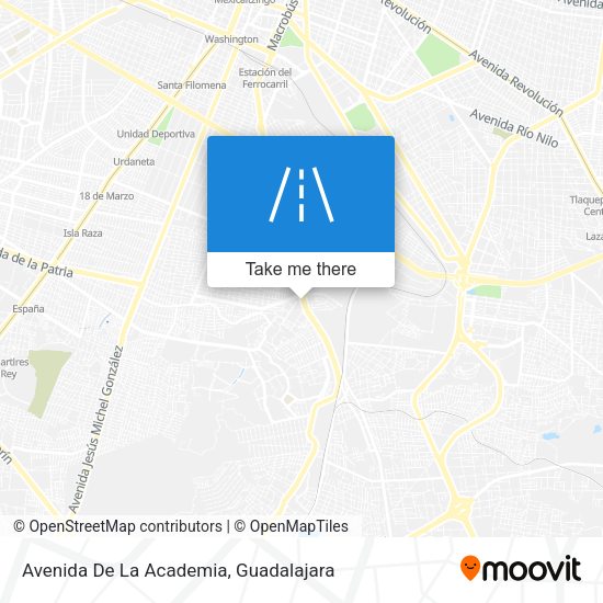 Mapa de Avenida De La Academia