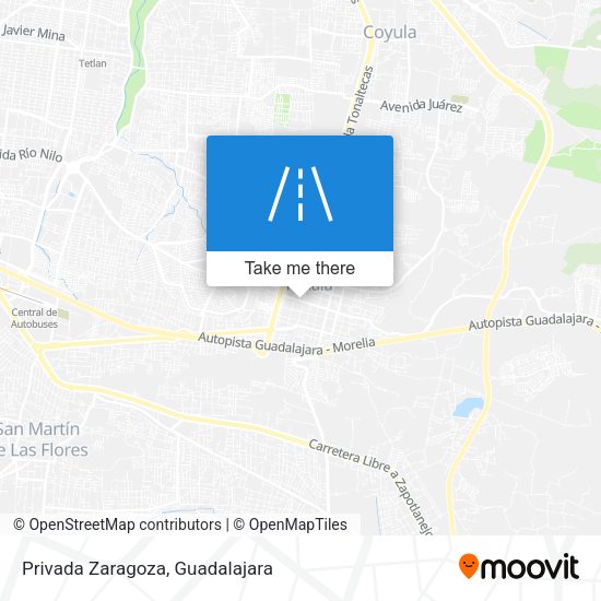 Privada Zaragoza map