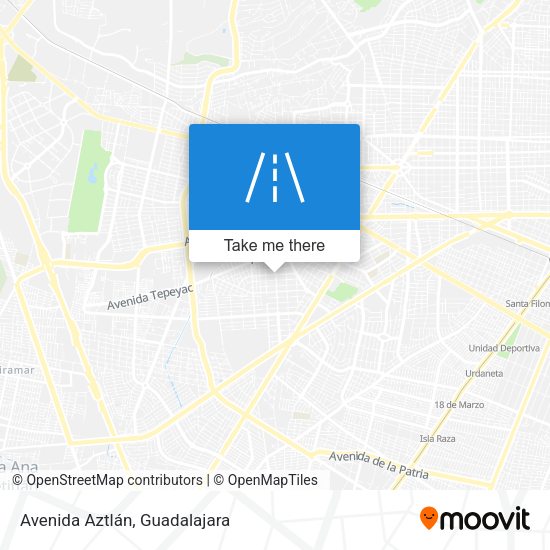 Mapa de Avenida Aztlán