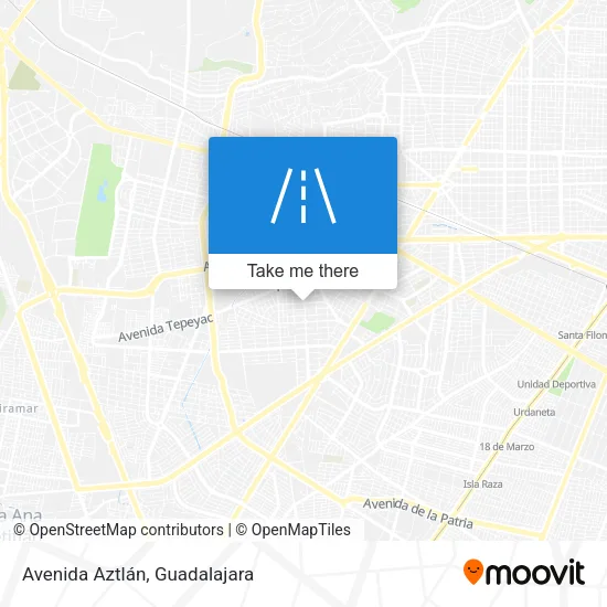 Avenida Aztlán map