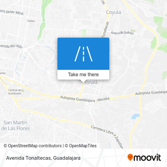Mapa de Avenida Tonaltecas