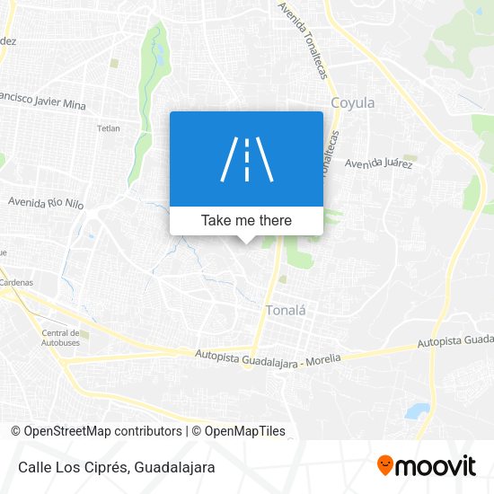 Calle Los Ciprés map