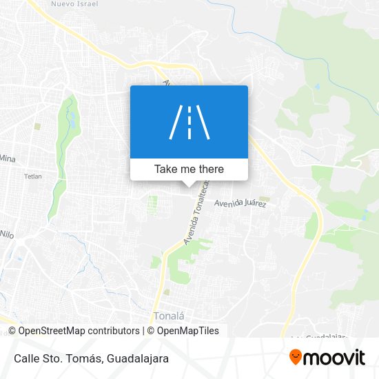 Calle Sto. Tomás map