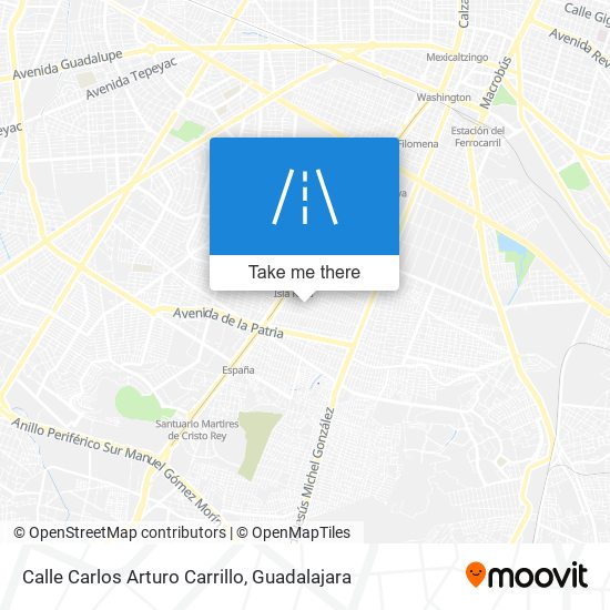 Mapa de Calle Carlos Arturo Carrillo