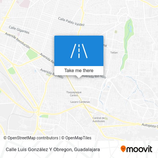 Mapa de Calle Luis González Y Obregon