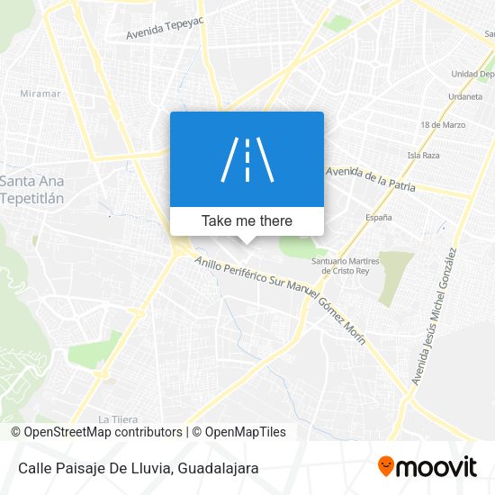 Calle Paisaje De Lluvia map