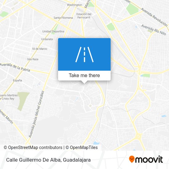 Calle Guillermo De Alba map