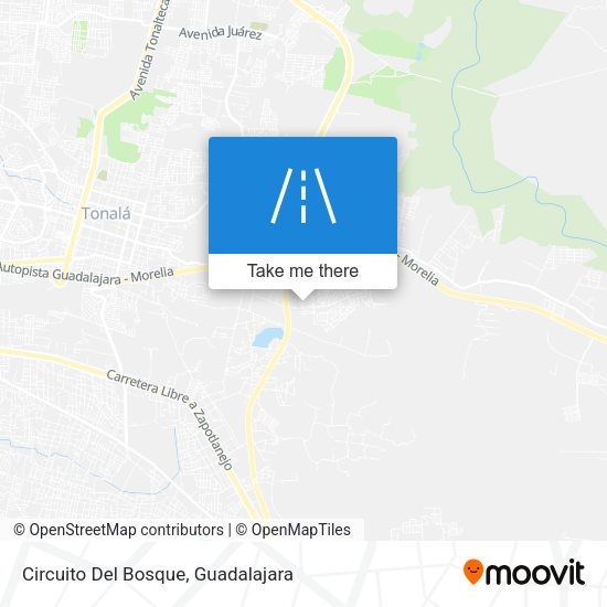 Circuito Del Bosque map