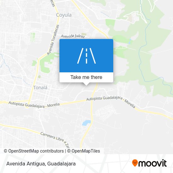 Mapa de Avenida Antigua