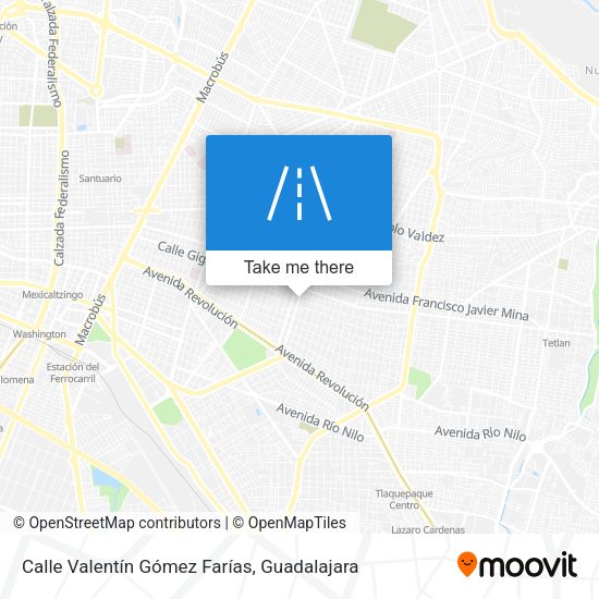 Calle Valentín Gómez Farías map