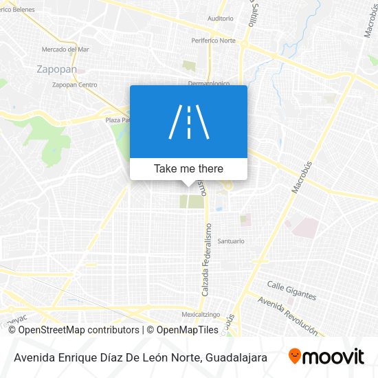 Mapa de Avenida Enrique Díaz De León Norte