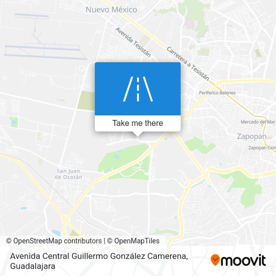 Avenida Central Guillermo González Camerena map