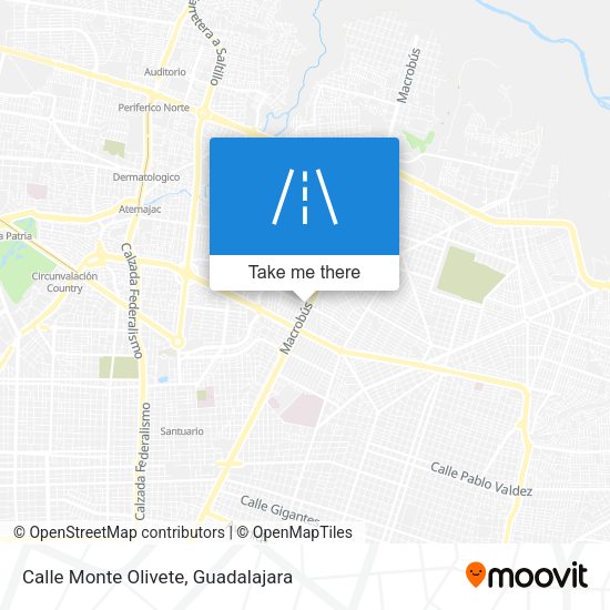 Mapa de Calle Monte Olivete