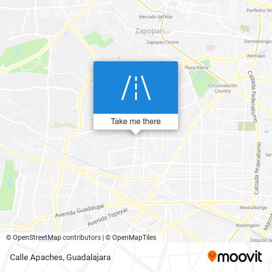 Calle Apaches map