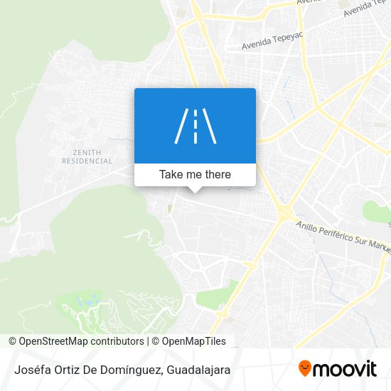 Mapa de Joséfa Ortiz De Domínguez