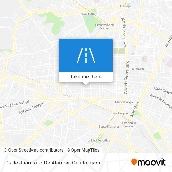 Mapa de Calle Juan Ruiz De Alarcón