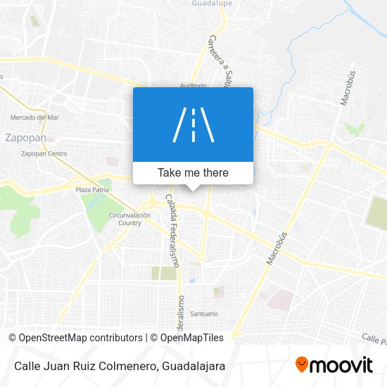 Mapa de Calle Juan Ruiz Colmenero