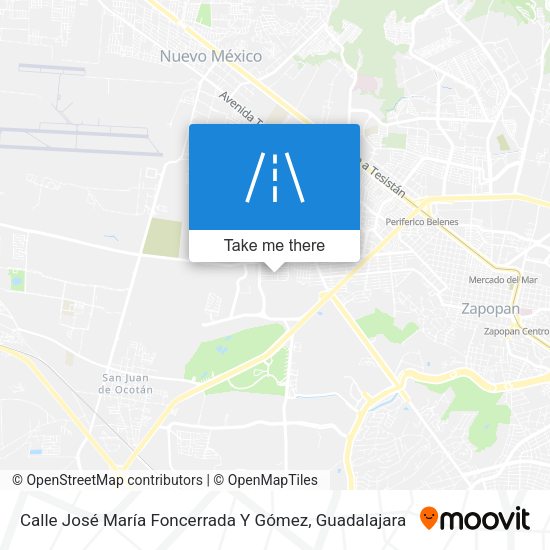 Mapa de Calle José María Foncerrada Y Gómez