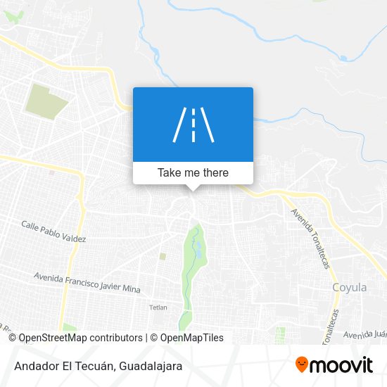 Andador El Tecuán map