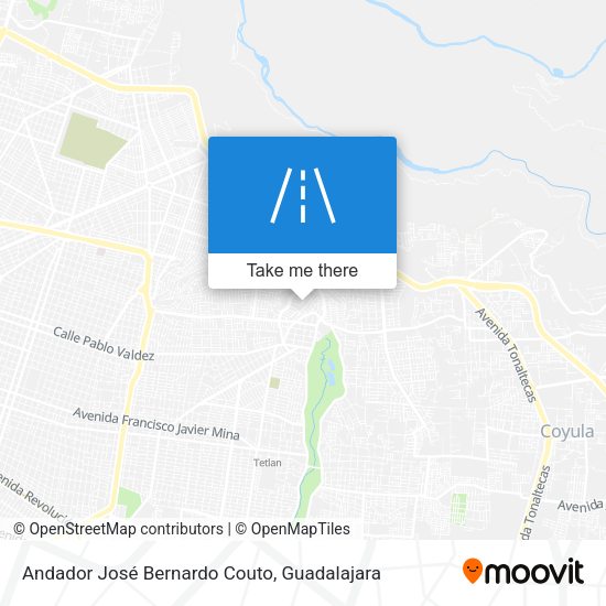 Mapa de Andador José Bernardo Couto