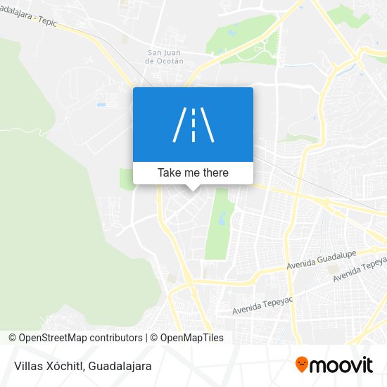 Villas Xóchitl map