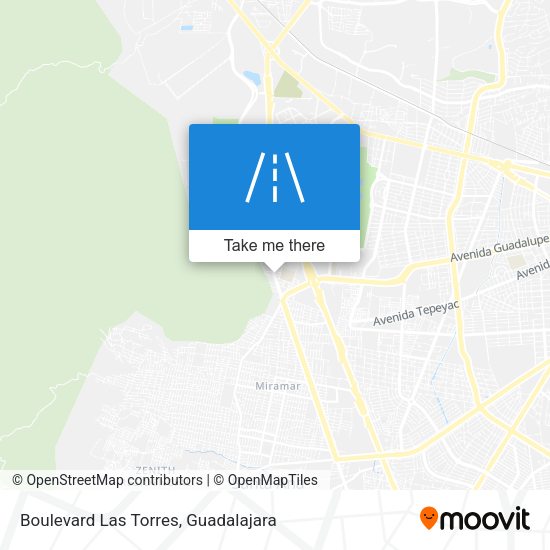 Boulevard Las Torres map