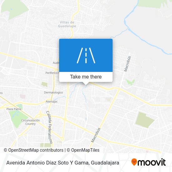 Mapa de Avenida Antonio Díaz Soto Y Gama