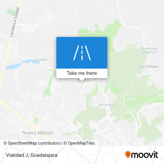 Mapa de Vialidad J