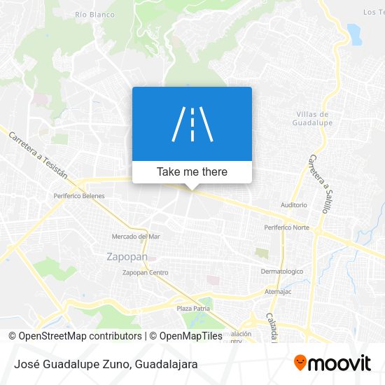 Mapa de José Guadalupe Zuno