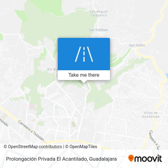 Prolongación Privada El Acantilado map