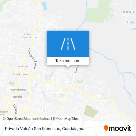 Privada Volcán San Francisco map