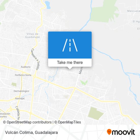 Volcán Colima map
