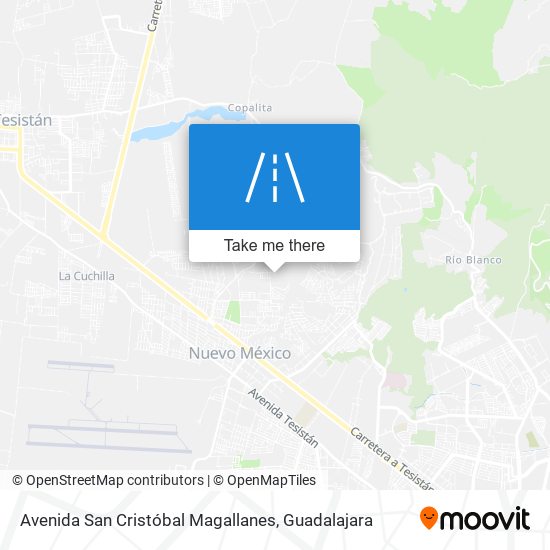 Avenida San Cristóbal Magallanes map
