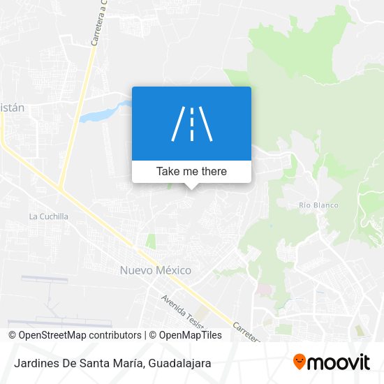 Jardines De Santa María map