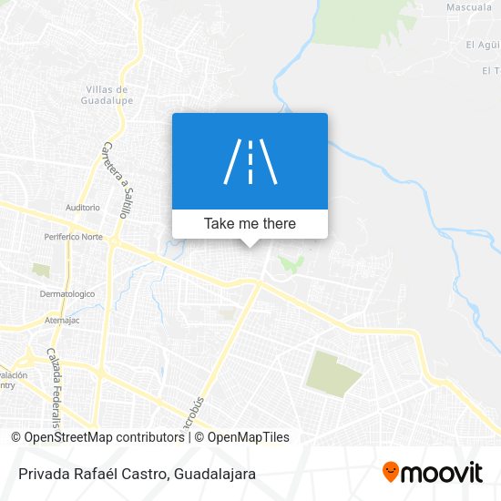Privada Rafaél Castro map