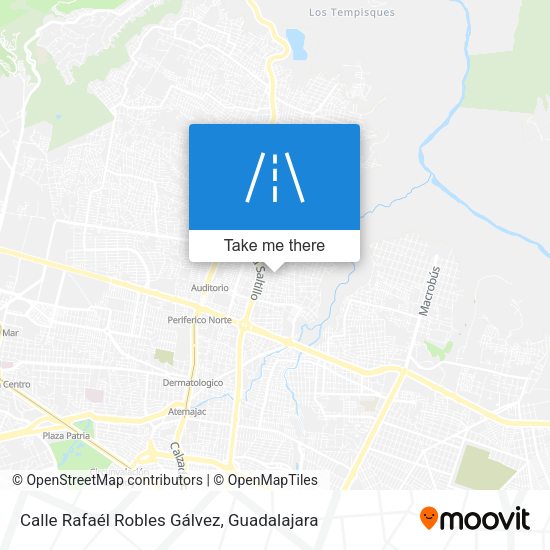 Mapa de Calle Rafaél Robles Gálvez