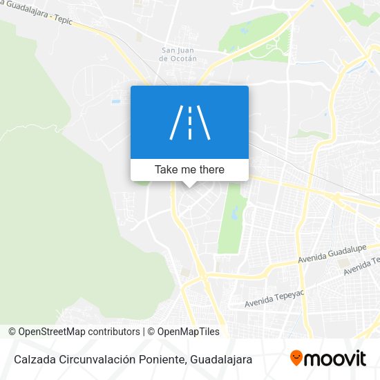 Mapa de Calzada Circunvalación Poniente