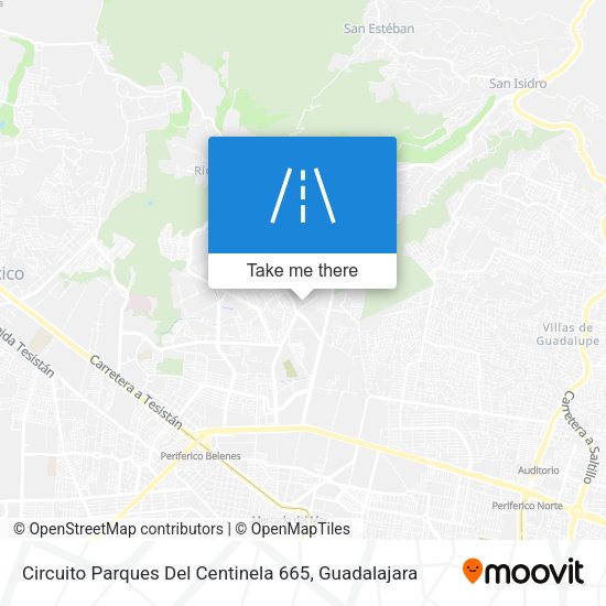 Circuito Parques Del Centinela 665 map