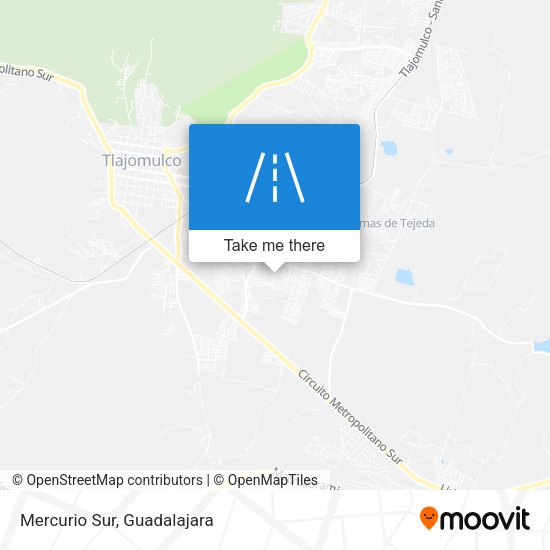 Mapa de Mercurio Sur