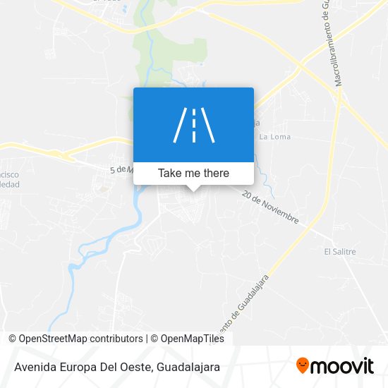 Mapa de Avenida Europa Del Oeste