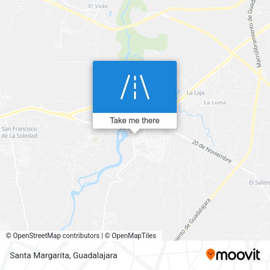 Mapa de Santa Margarita