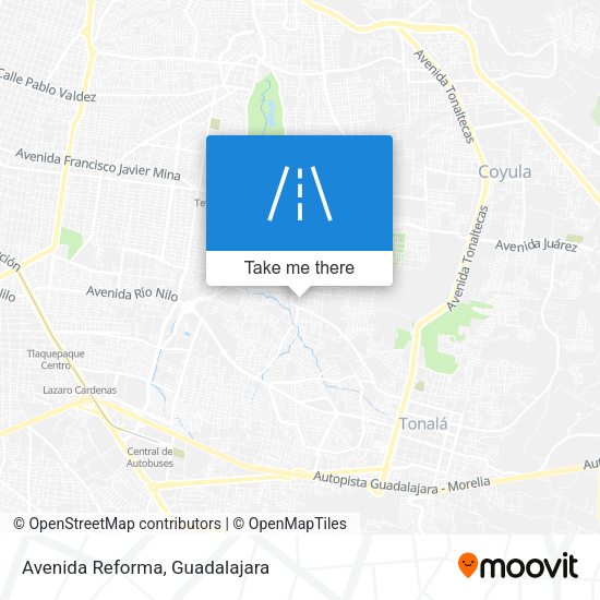 Mapa de Avenida Reforma