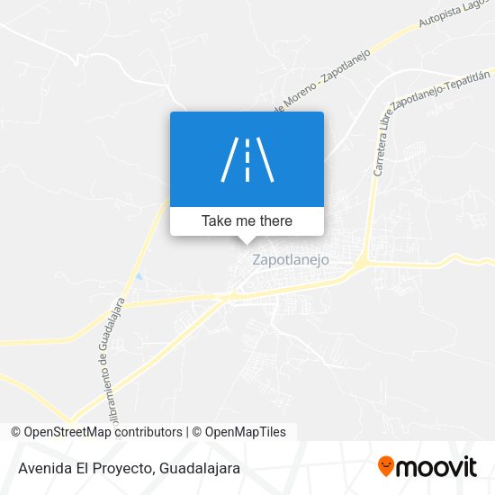 Mapa de Avenida El Proyecto