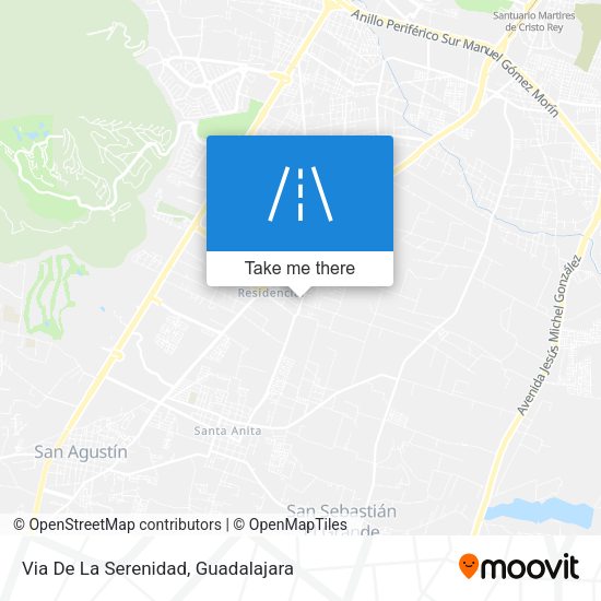 Via De La Serenidad map