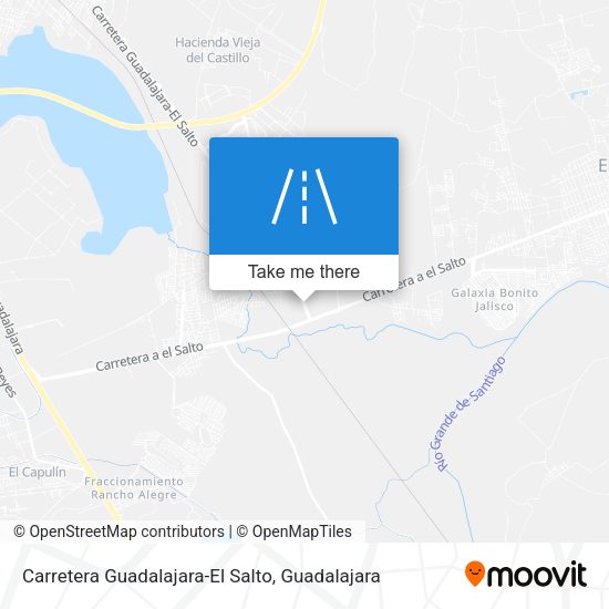 Carretera Guadalajara-El Salto map