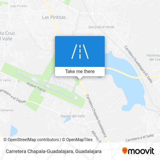 Carretera Chapala-Guadalajara map